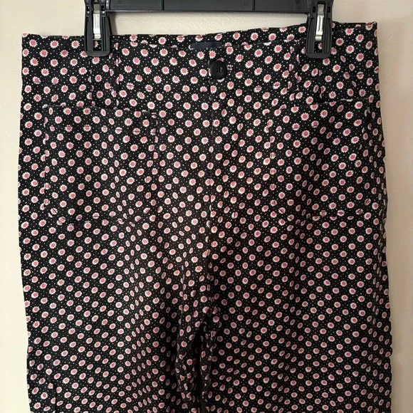 Maeve by Anthropologie The Colette Cropped Wide-Leg Pants Size 32 patterned - Picture 8 of 11